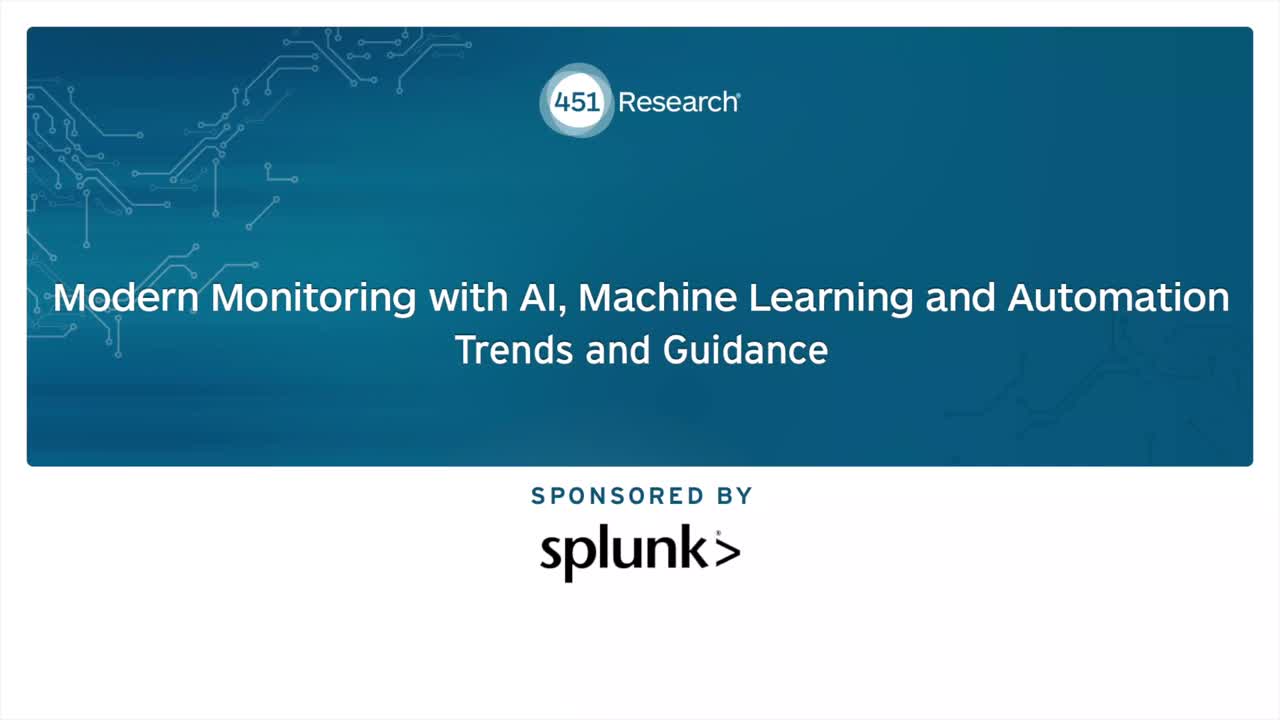 Modern Monitoring with AI, Machine Learning and Automation